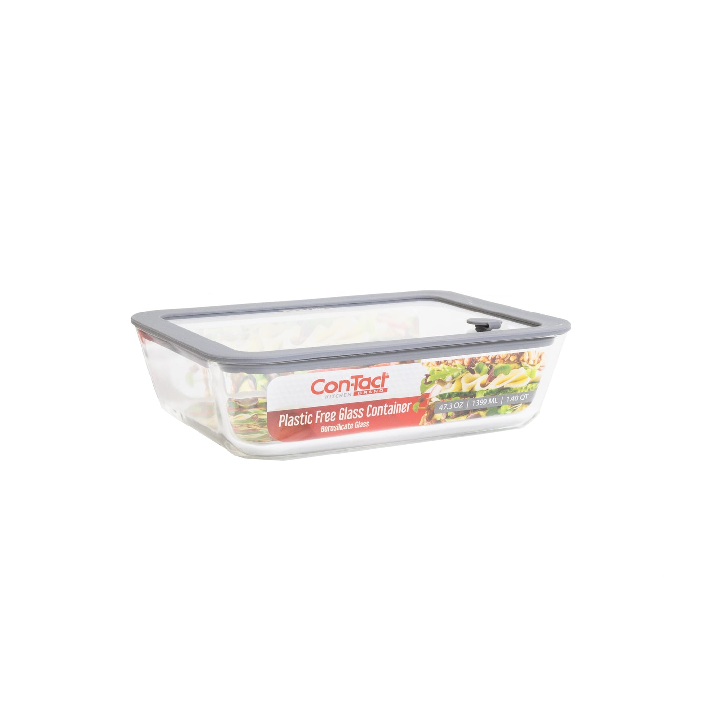 Borosilicate Glass Container with Glass Lid - Bake & Store