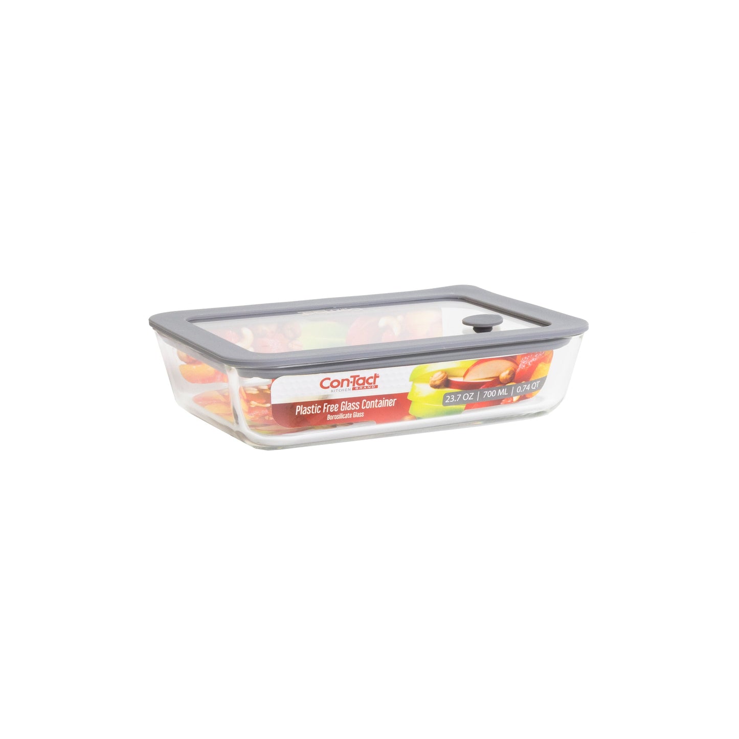 Borosilicate Glass Container with Glass Lid - Bake & Store