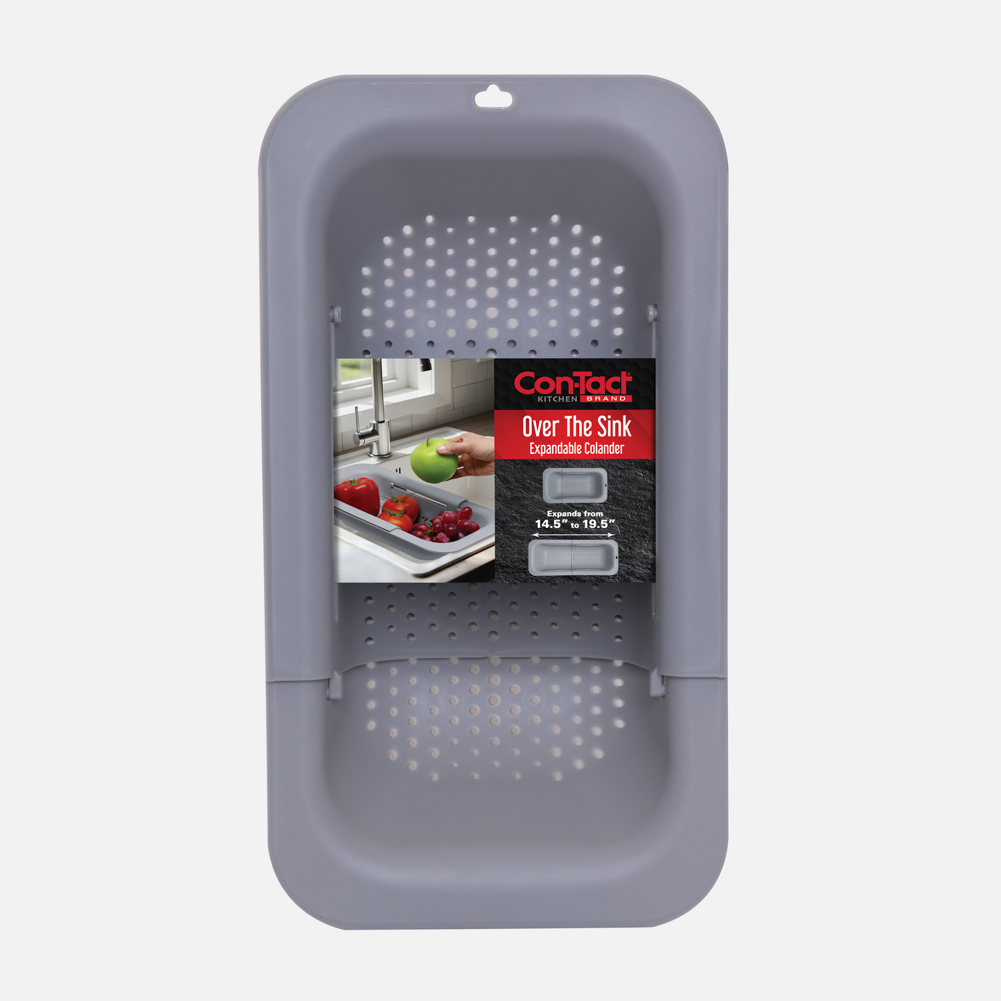 Expandable Colander - On Top of the Sink Gray