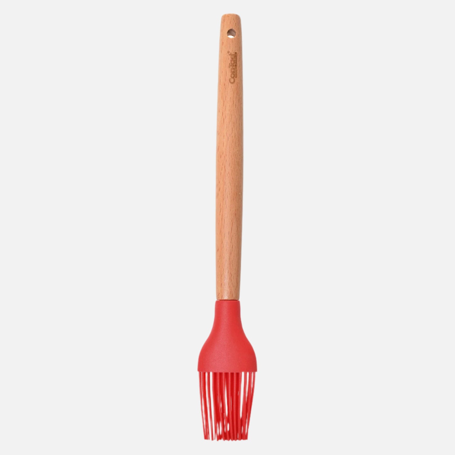Silicone Utensils with Beech Wood Handles - Red
