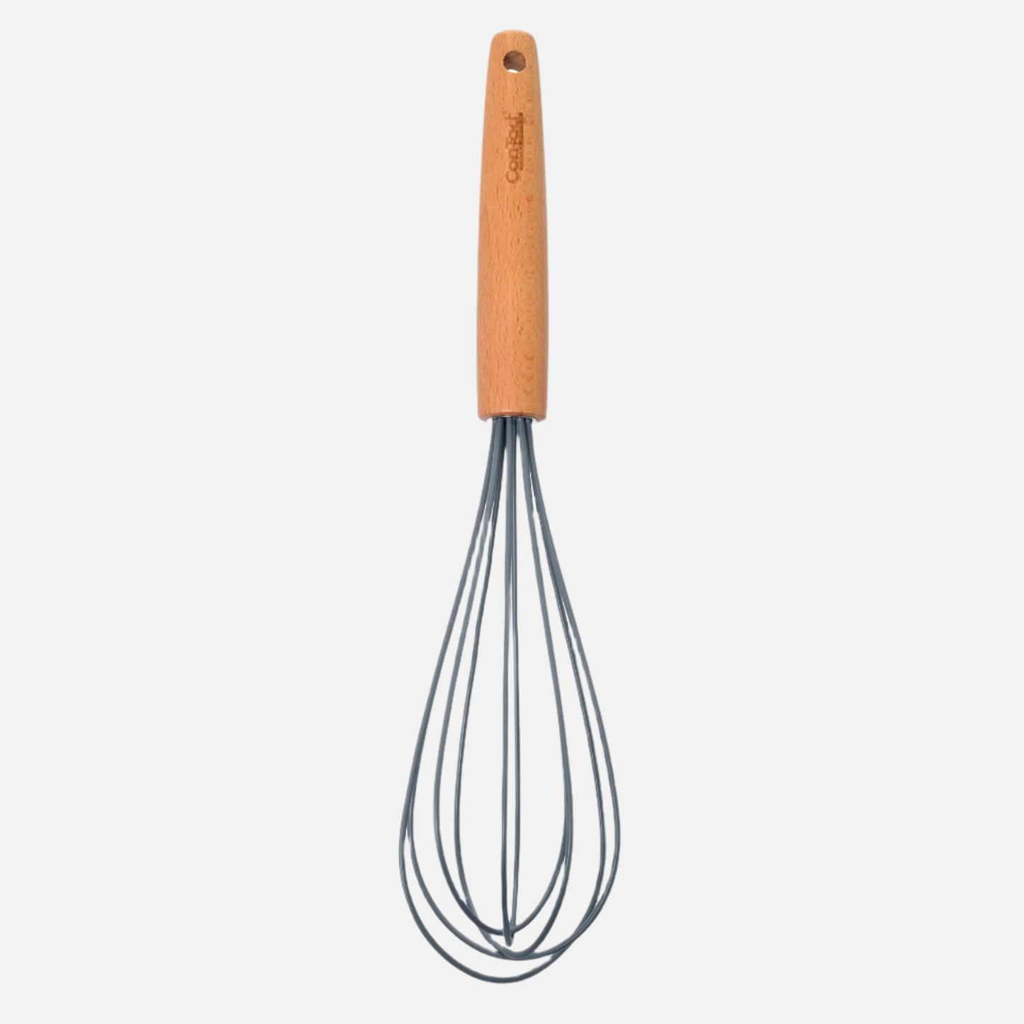 Silicone Utensils with Beech Wood Handles - Gray
