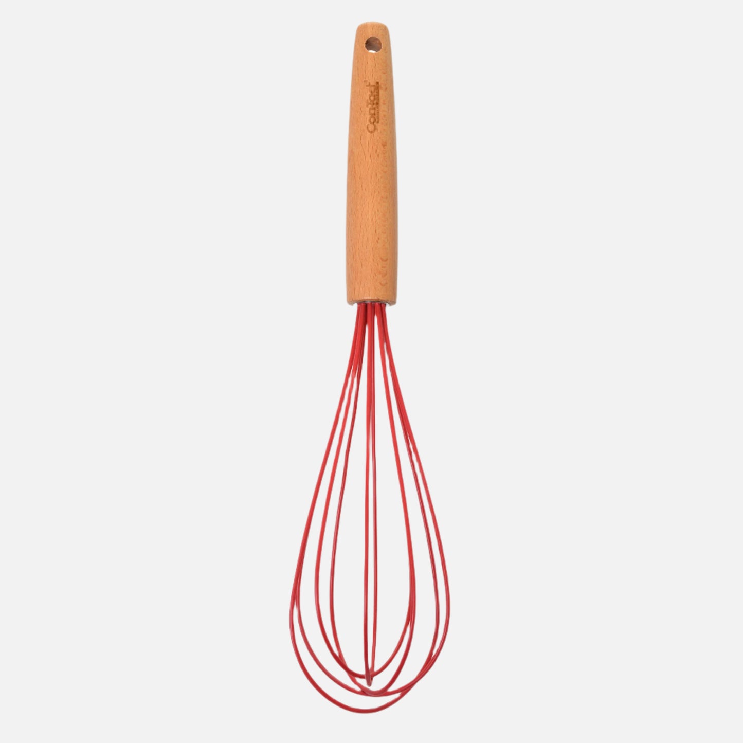Silicone Utensils with Beech Wood Handles - Red