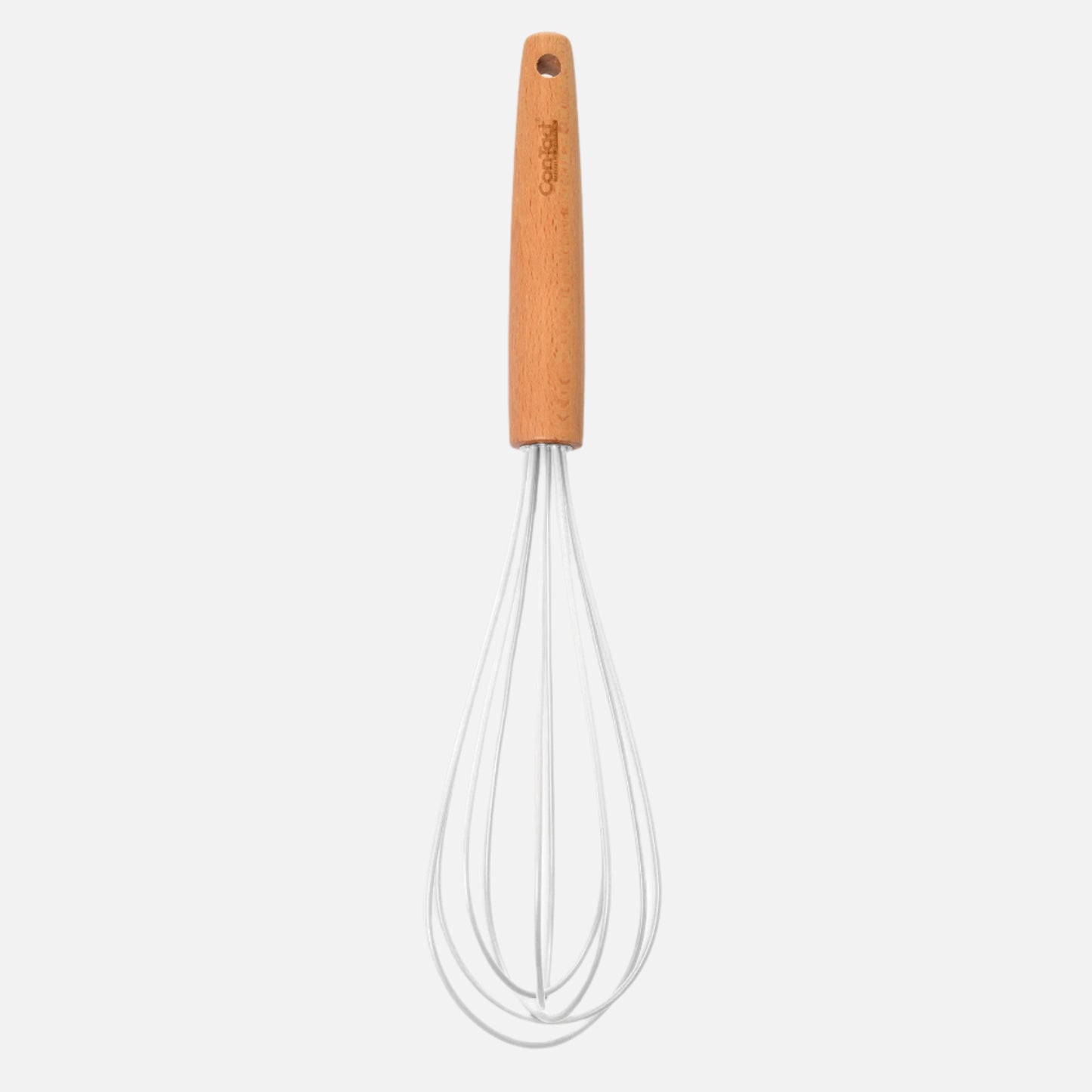 Silicone Utensils with Beech Wood Handles - White