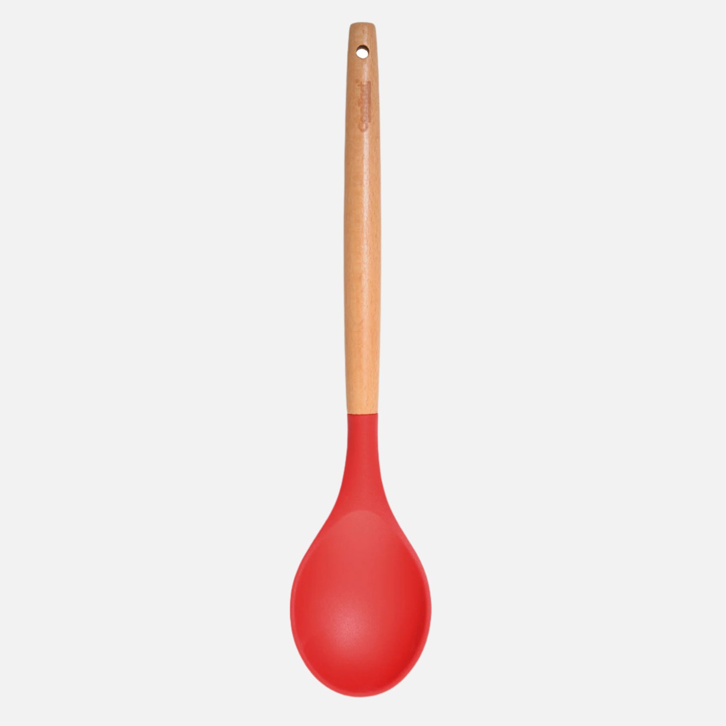 Silicone Utensils with Beech Wood Handles - Red