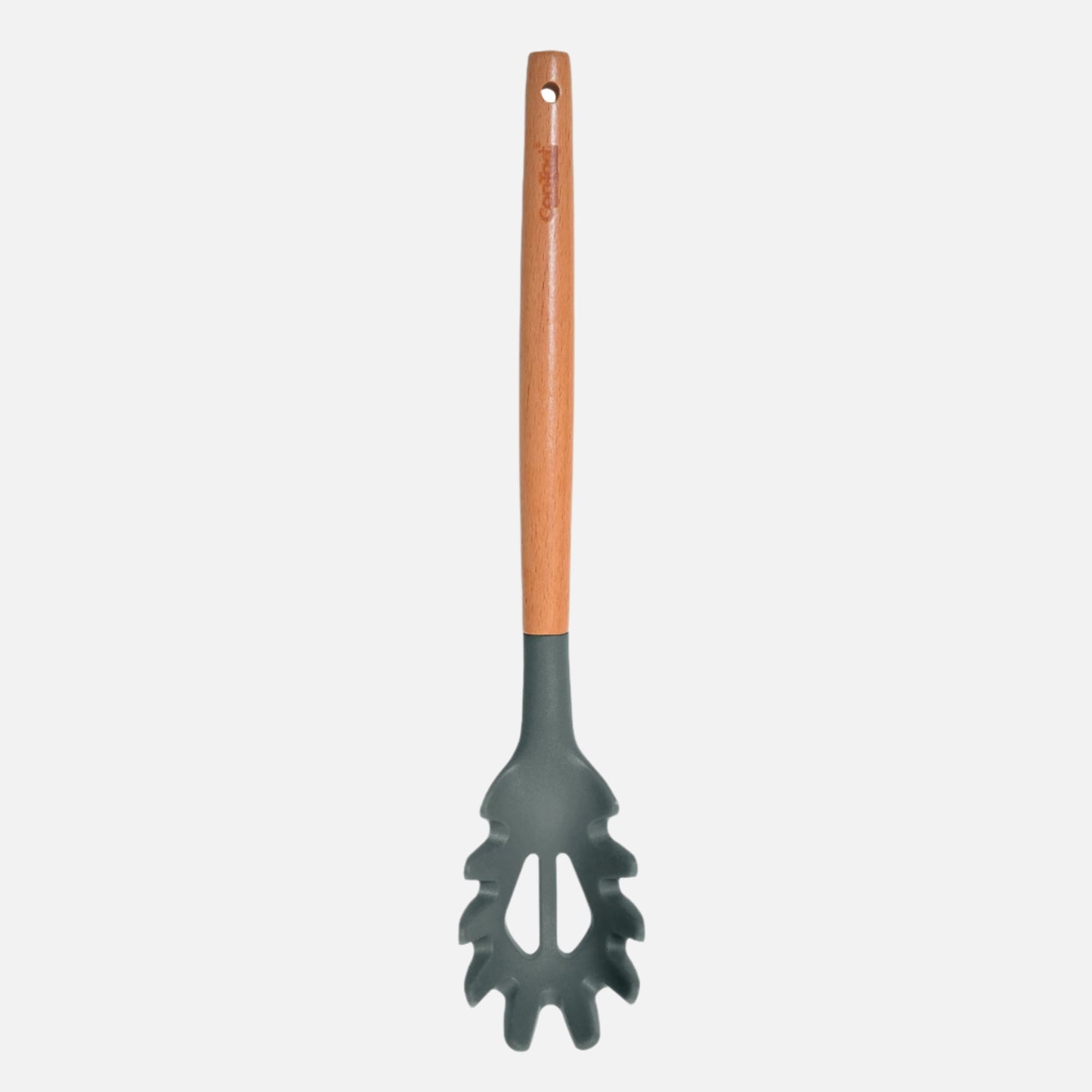 Silicone Utensils with Beech Wood Handles - Gray