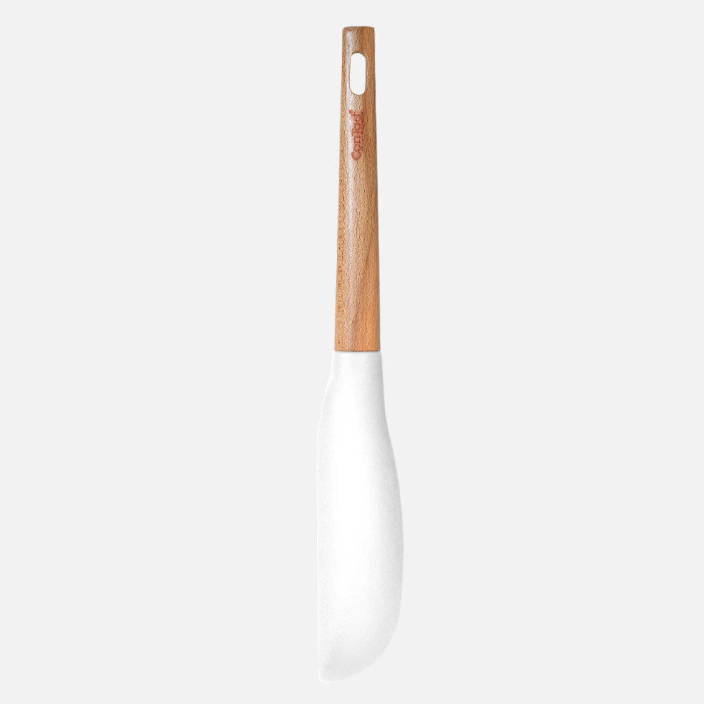 Silicone Utensils with Beech Wood Handles - White