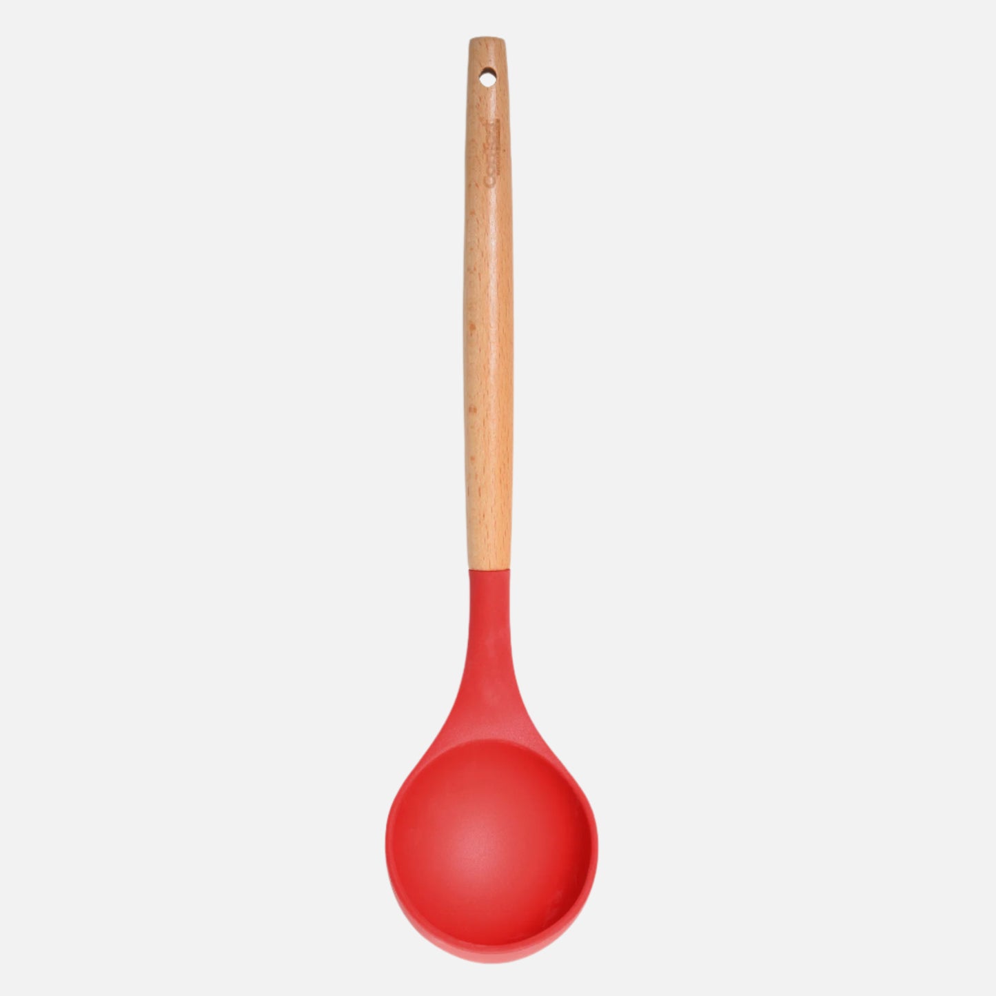 Silicone Utensils with Beech Wood Handles - Red