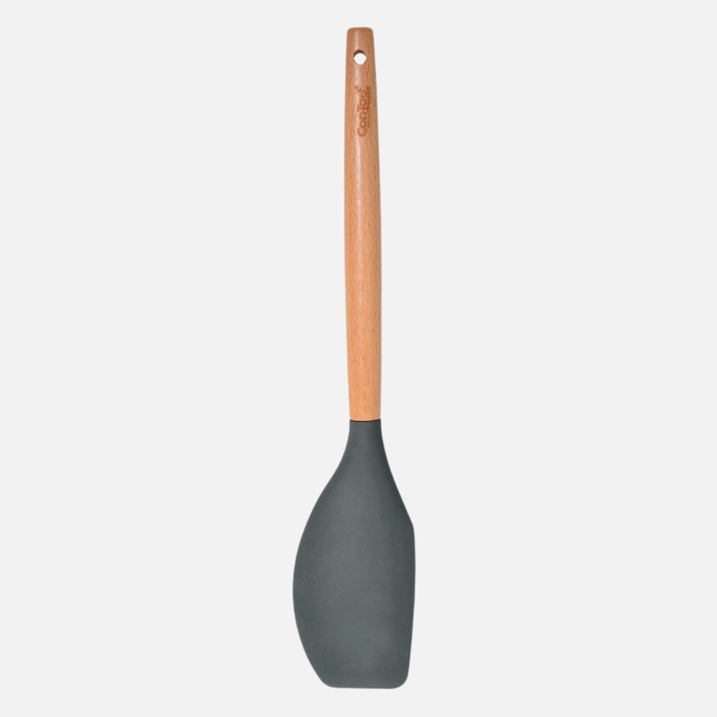 Silicone Utensils with Beech Wood Handles - Gray