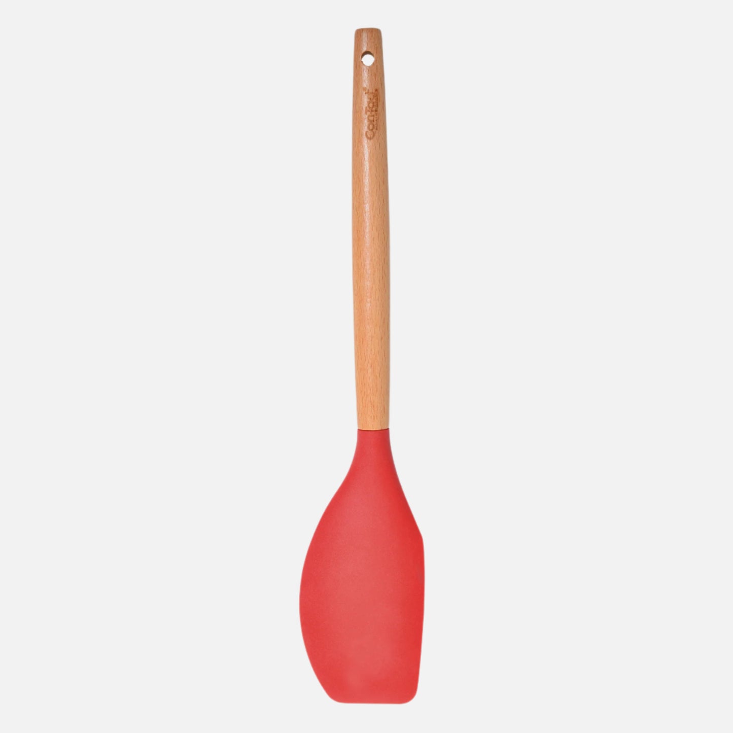 Silicone Utensils with Beech Wood Handles - Red