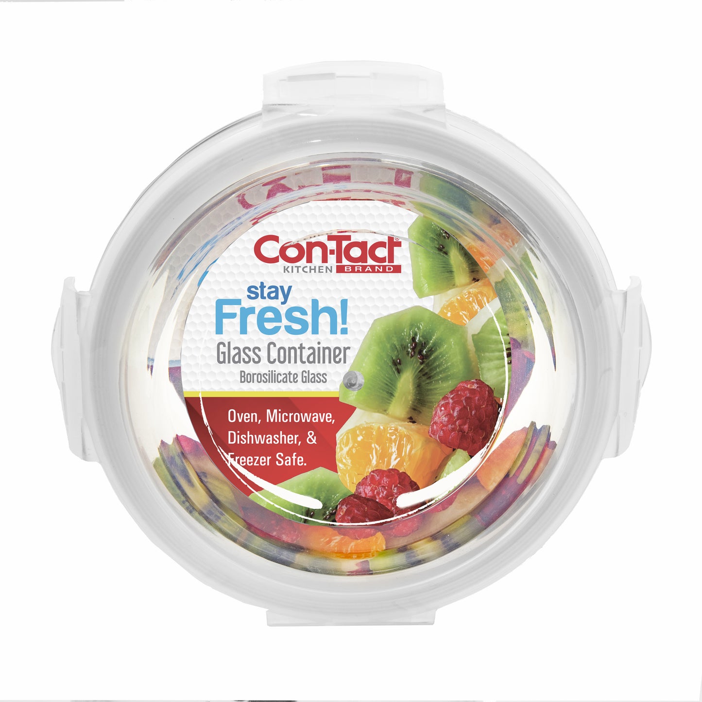 Borosilicate Glass Food Storage Containers with Locking Lid Round