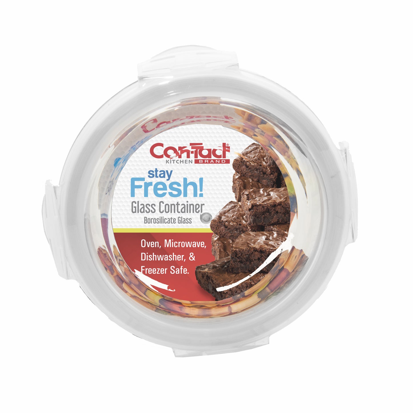 Borosilicate Glass Food Storage Containers with Locking Lid Round