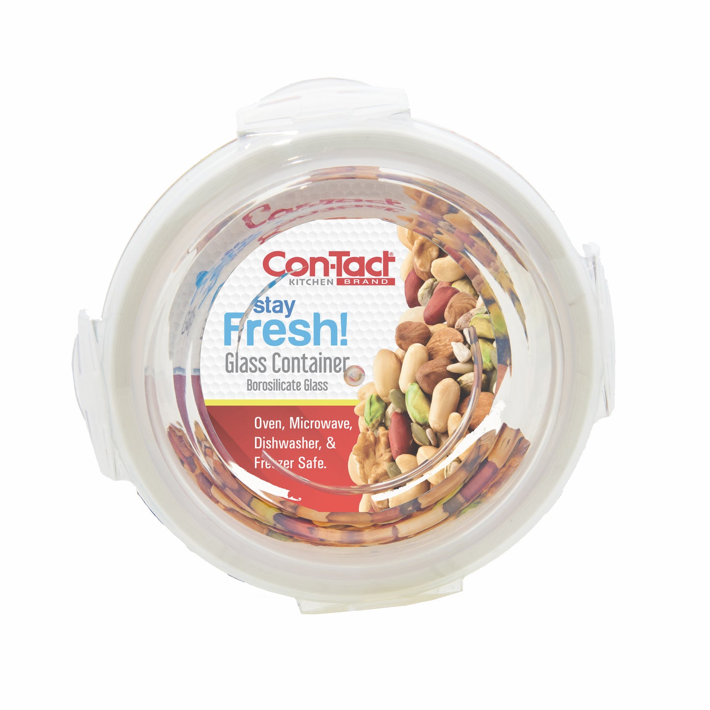 Borosilicate Glass Food Storage Containers with Locking Lid Round