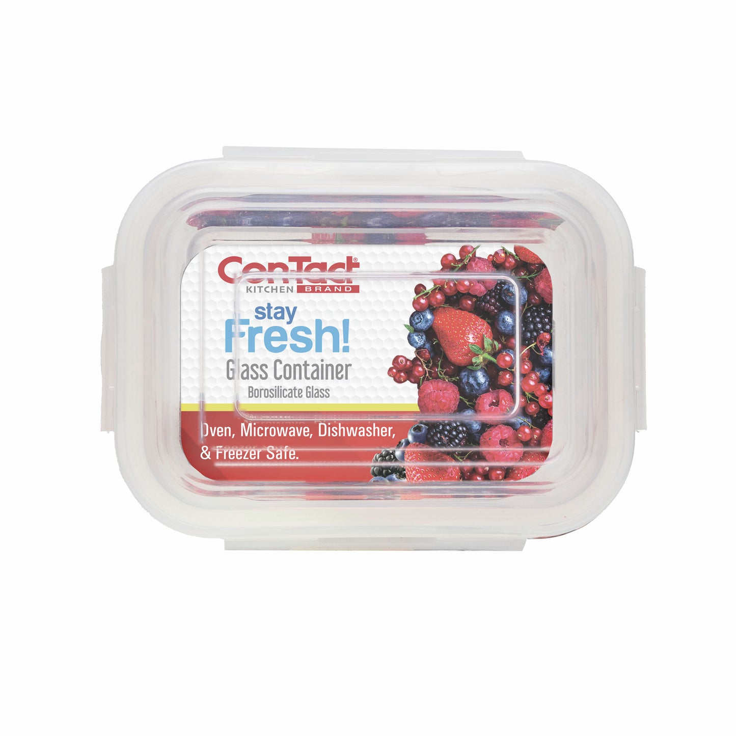 Borosilicate Glass Food Storage Containers with Locking Lid Rectangular