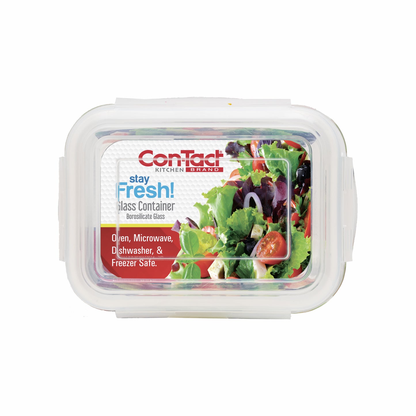 Borosilicate Glass Food Storage Containers with Locking Lid Rectangular