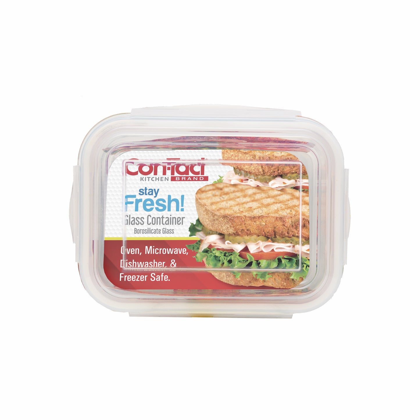 Borosilicate Glass Food Storage Containers with Locking Lid Rectangular