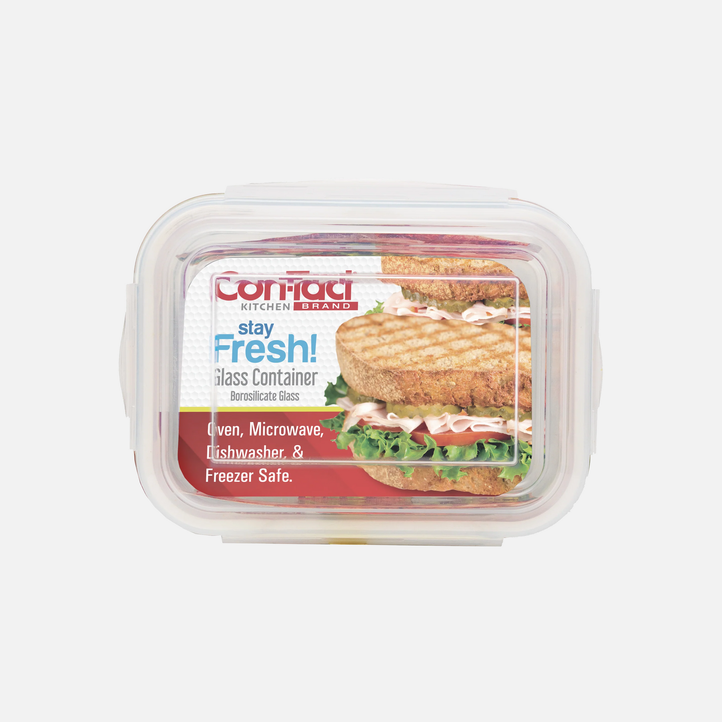 Borosilicate Glass Food Storage Containers with Locking Lid Rectangular