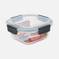Borosilicate Glass Food Storage Containers with Locking Lid Gray