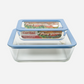 Borosilicate Glass Container with Glass Lid - Bake & Store