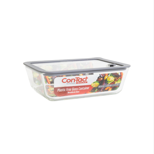 Borosilicate Glass Container with Glass Lid - Bake & Store