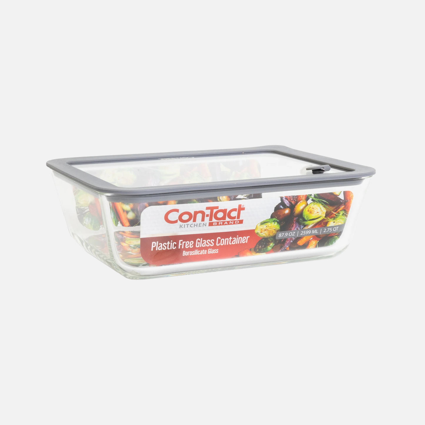 Borosilicate Glass Container with Glass Lid - Bake & Store