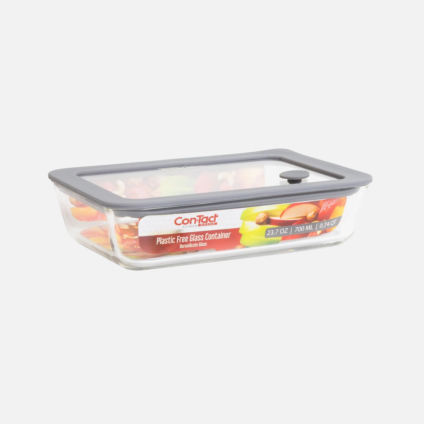 Borosilicate Glass Container with Glass Lid - Bake & Store