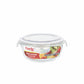 Borosilicate Glass Food Storage Containers with Locking Lid Round