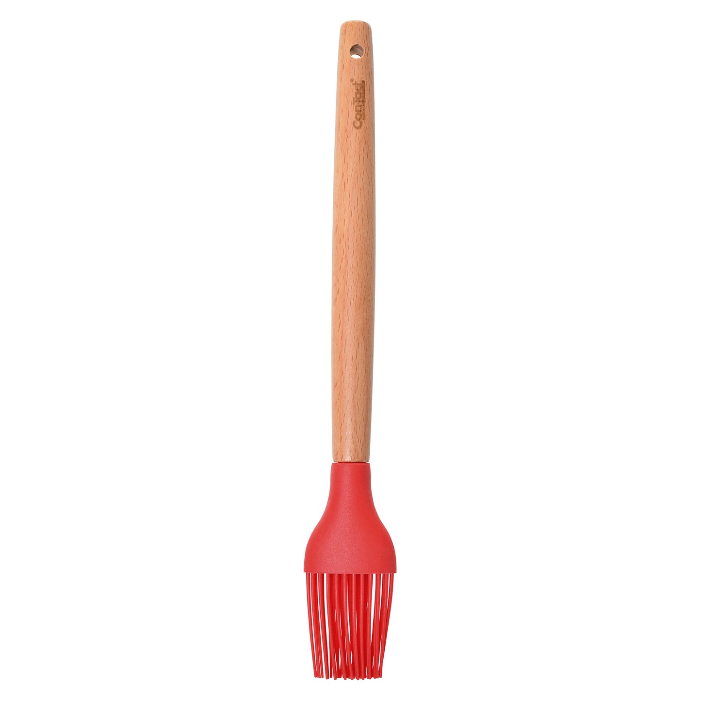 Silicone Utensils with Beech Wood Handles - Red