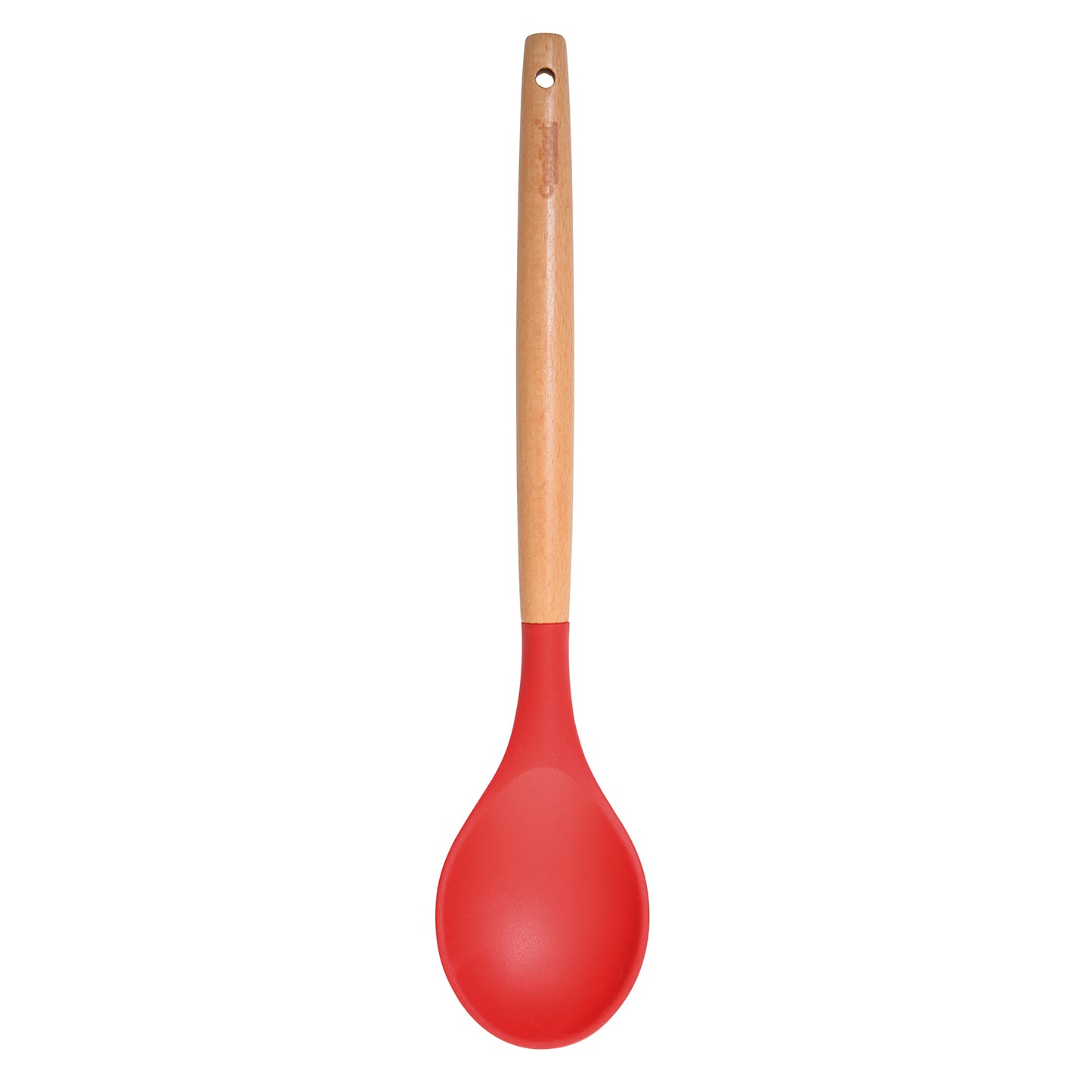 Silicone Utensils with Beech Wood Handles - Red