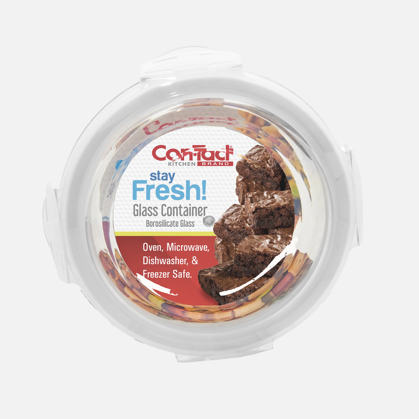 Borosilicate Glass Food Storage Containers with Locking Lid Round