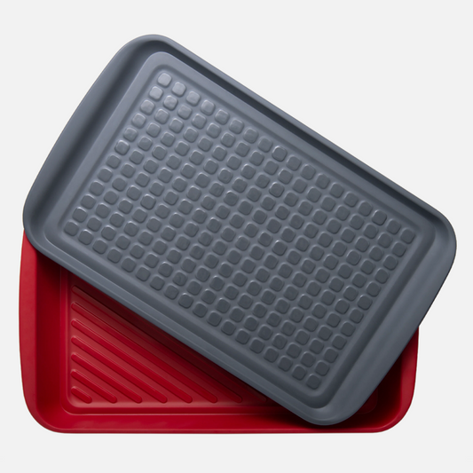 Marinade and Serve BBQ Prepping Tray Set of 2