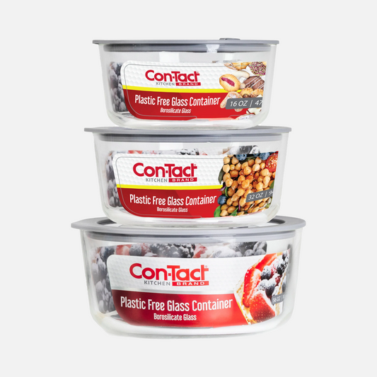 Borosilicate Glass Container with Glass Lid