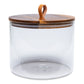 Borosilicate Glass Canister with Wood Lid