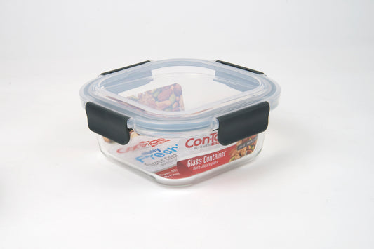 Borosilicate Glass Food Storage Containers with Locking Lid