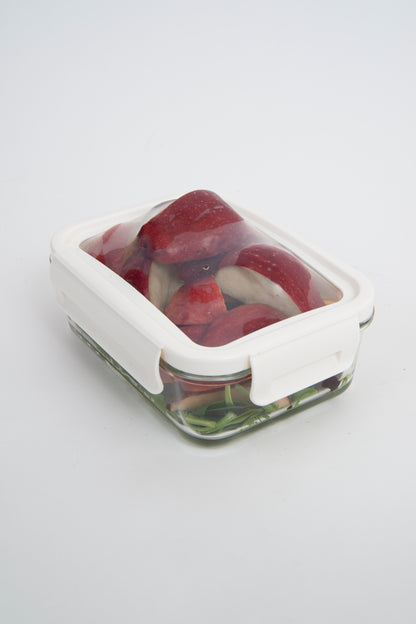 Borosilicate Glass Container with Flexible Silicone Lid